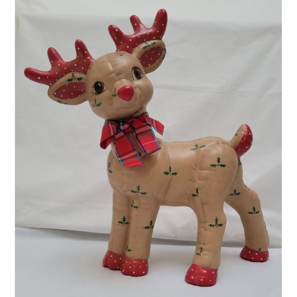 Kimple Holiday Vintage Kimple Ceramic Standing Christmas Quilted